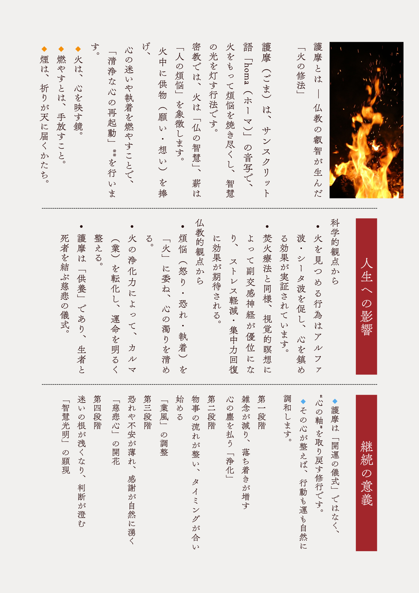 護摩について